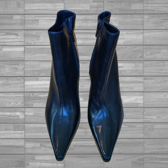 CAVALLINI Black Leather Ankle Boots - Made in Italy (NWOT) - Picture 2 of 7